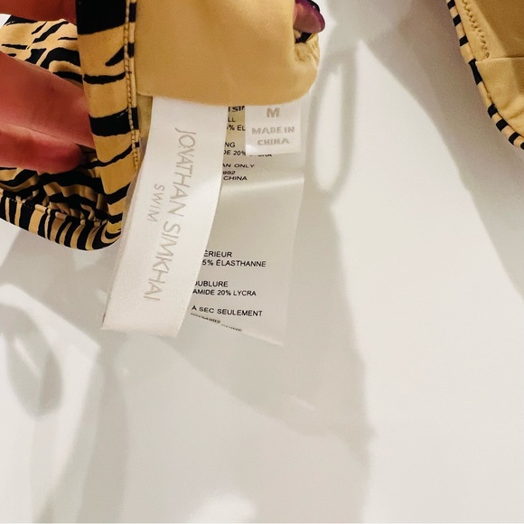 NWOT Jonathan SIMKHAI Tiger bikini set size M - Picture 11 of 16